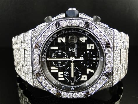 buy iced out audemars piguet|iced out watches real diamonds.